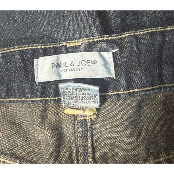 Paul & Joe for Target Blue Denim Short Skirt with Pockets Junior's Size 5 - Picture 5 of 7